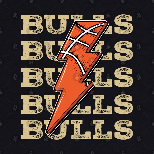 Funny Sports Bulls Proud Name Basketball Classic by Irwin Bradtke